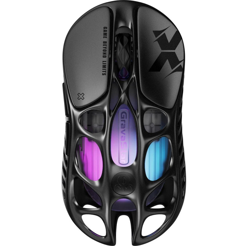 GravaStar Миша Mercury X, BT/WL/USB-A, RGB, чорний