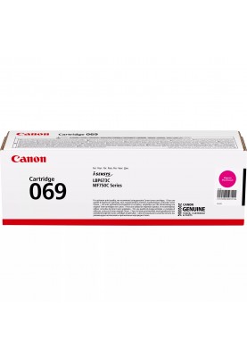 Canon Картридж 069 MF752Cdw/MF754Cdw/LBP673Cdw Magenta (1900 стор)