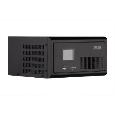 2E Інвертор HI1000, 1000W, 12V - 230V, LCD, AVR, 2xSchuko + DC output