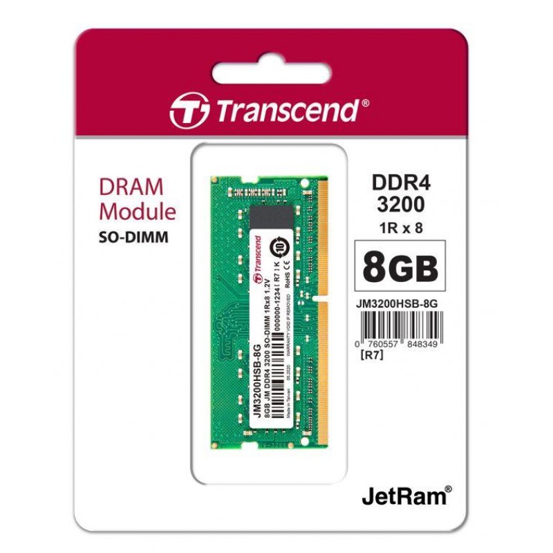 Transcend Пам'ять ноутбука DDR4 8GB 3200