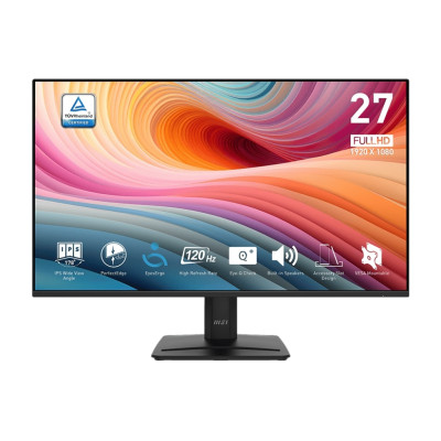 MSI Монітор 27" PRO MP275-E2 D-Sub, HDMI, DP, MM, IPS, 120Hz, 4ms, sRGB 116%, AdaptiveSync