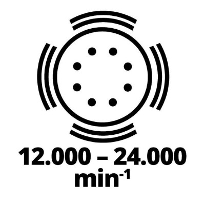 Einhell Шліфмашина ексцентрикова TE-RS 40 E400Вт 125 мм 12000-24000кол·хв 1.87кг