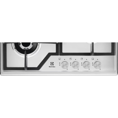 Electrolux Варильна поверхня газова, 60см, чугун, нерж