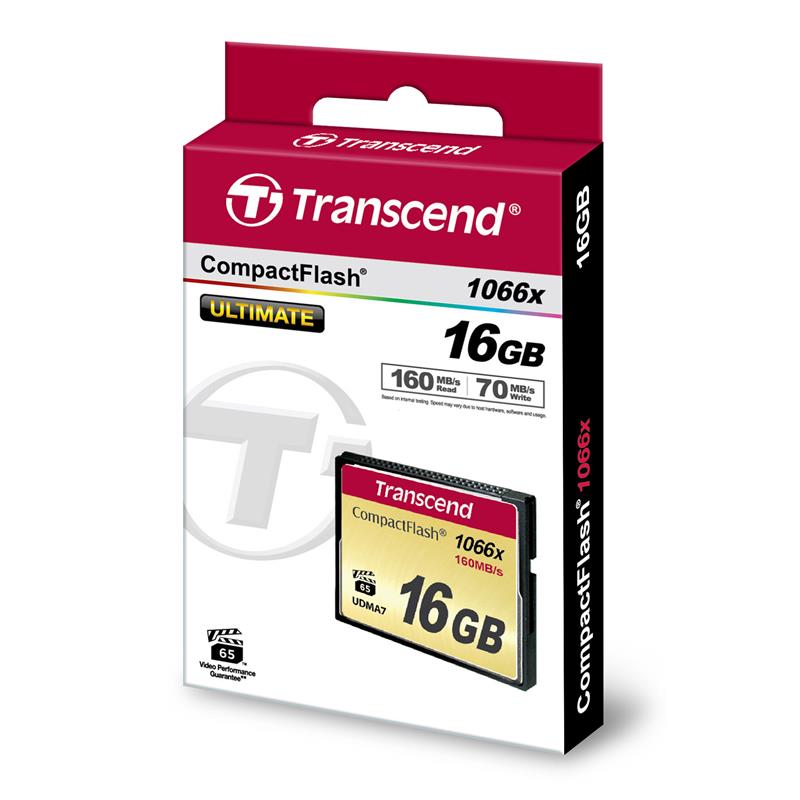 Transcend Карта пам'яті CF 16GB 1066X