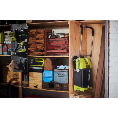 Ryobi Підмітальна акумуляторна машина ONE+ R18SW3-0 18В захоплення 53см контейнер 17л 8.3кг без АКБ та ЗП