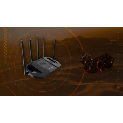 ASUS Маршрутизатор TUF-BE6500 BE6500, 3x2.5GE LAN, 1x2.5xGE WAN, 1xUSB3.2, MESH