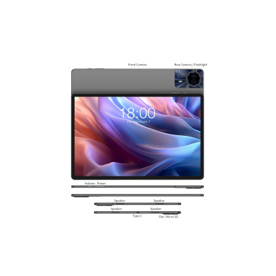 TECLAST Планшет T65 Max 13" 8ГБ, 256ГБ, LTE, 10000мА•год, Android, сірий