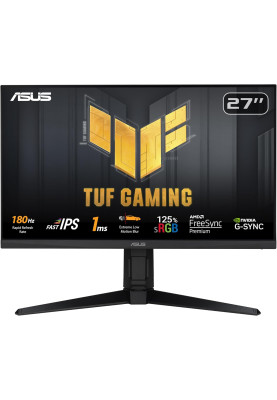 ASUS Монітор 27" TUF Gaming VG279QL3A 2xHDMI, DP, MM, IPS, 180Hz, 1ms, sRGB 125%, AdaptiveSync, Pivot, HDR400