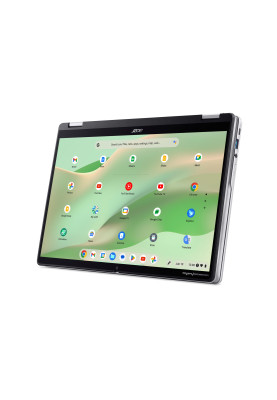 Acer Ноутбук Chromebook Spin CP314-2HN 14" WUXGA IPS Touch, Intel i3-N305, 8GB, F256GB, UMA, ChromeOS, сріблястий