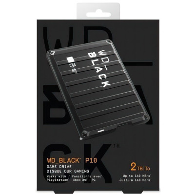 WD Портативний жорсткий диск 2TB USB 3.1 WD BLACK P10 Game Drive