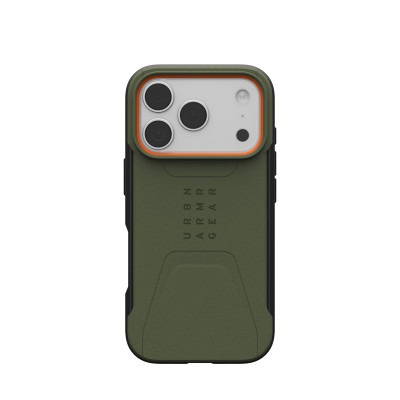 UAG Чохол UAG для iPhone 17 Pro, Civilian MagSafe, Olive/Orange