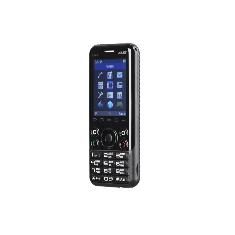 2E Мобільний телефон E240 POWER 2.4" 2SIM, 3000мА•год, чорний