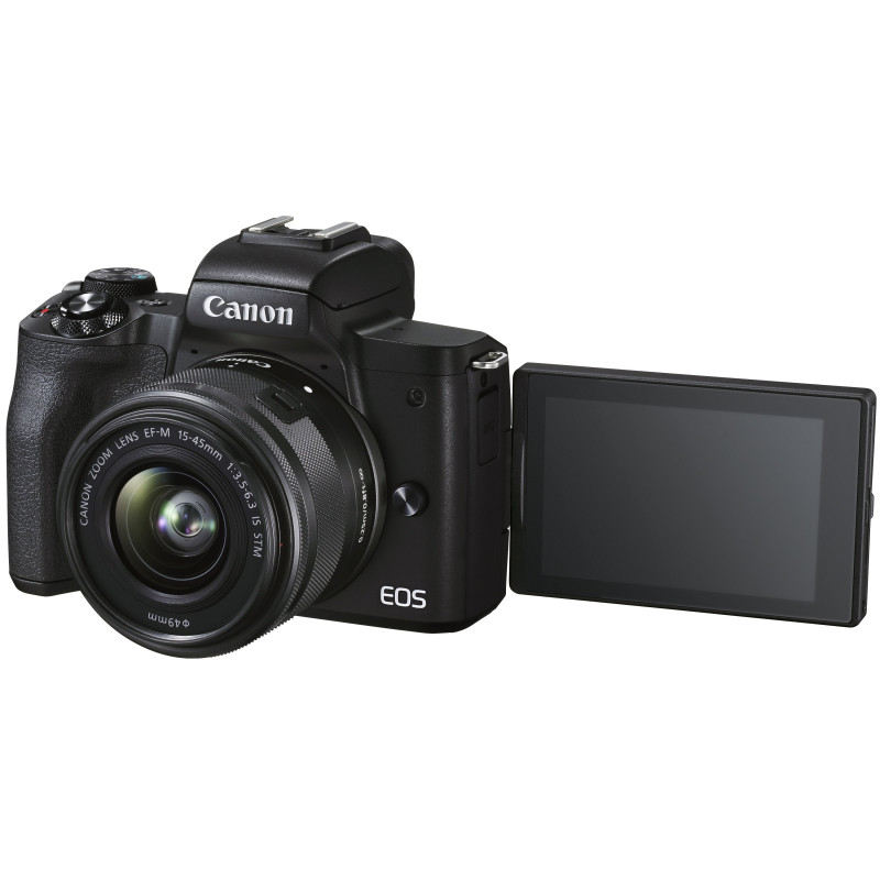 Canon Цифрова фотокамера  EOS M50 Mk2 + 15-45 IS STM Lifestream Kit Black