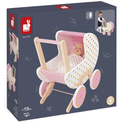 Janod Візок Candy Chic для ляльок