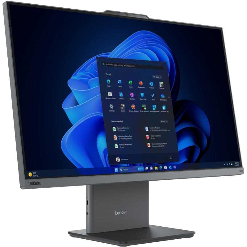 Lenovo Комп'ютер персональний моноблок Lenovo ThinkCentre neo 50a 27-G5 27" FHD IPS AG, Intel i7-13620H, 32GB, F512GB, UMA, WiFi, кл+м, без ОС, сірий