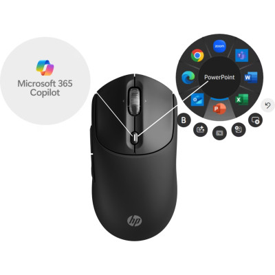 HP Миша HP 700 Rechargeable, WL/BT, чорний