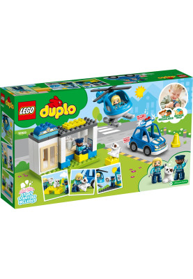 LEGO Конструктор DUPLO Town Поліцейська дільниця та гелікоптер