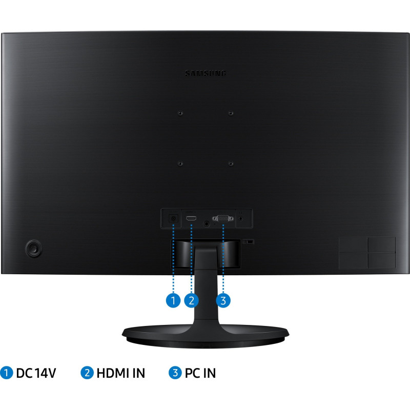 Samsung Монітор 27" S27C360E D-Sub, HDMI, VA, 75Hz, 4ms, CURVED