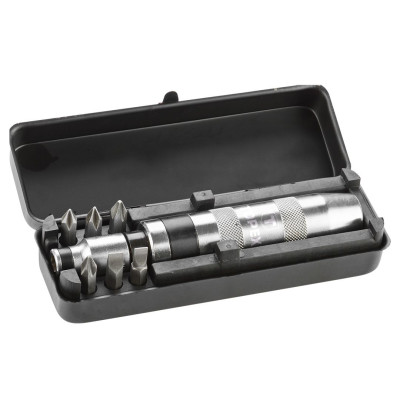 Topex Викрутка, бітотримач 1/4", ударний, тримач металевий, 6 біт, SL, PH, кейс