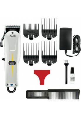 Moser Машинка для стрижки WAHL Super Taper Cordless, акум., роторний мотор, насадок-4, гребінець, олія в компл, сталь, білий