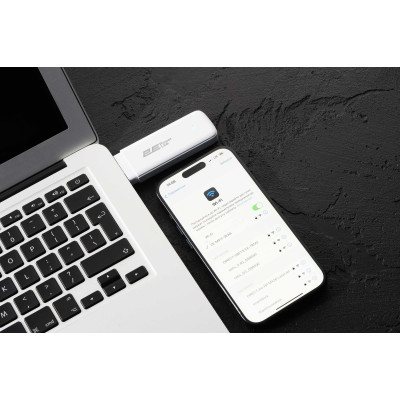 2E Мобільний маршрутизатор PowerLink (MiFi-1 2024) LTE, Wi-Fi4, 1xUSB, 1xCRC9 білий