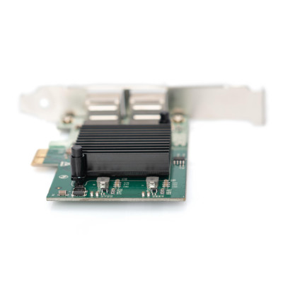Digitus Сетевая карта Gigabit 2хRJ45, PCI Express