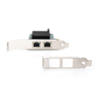 Digitus Сетевая карта Gigabit 2хRJ45, PCI Express