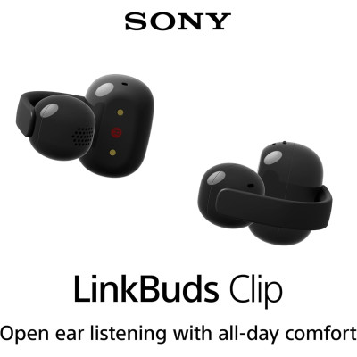 Sony Навушники TWS Sony LinkBuds Clip BT 5.3, IPX4, SBC, AAC, Mic, Чорний