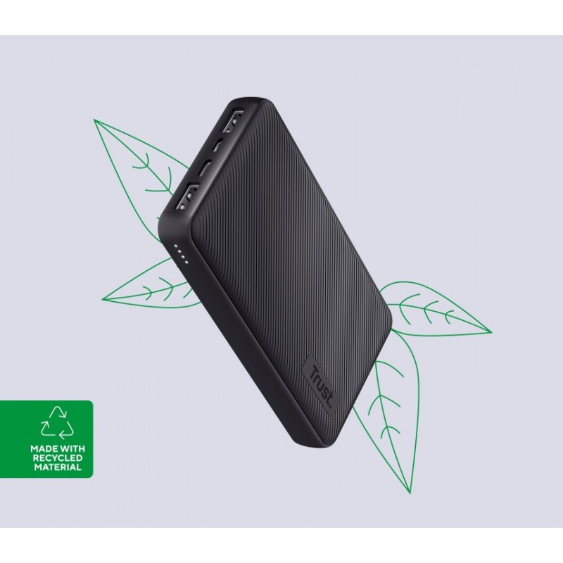 Trust Портативний зарядний пристрій Primo ECO 15000 mAh Black