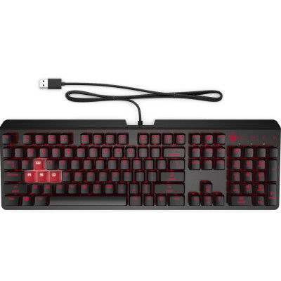 HP Клавіатура OMEN Encoder LED 104key Cherry MX Red USB Black
