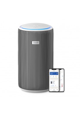 Philips Очисник повітря Series 3200, 135м2, 520м3/рік, HEPA +вугільний фільтр, Wi-Fi, 5 режими, сріблясто-білий