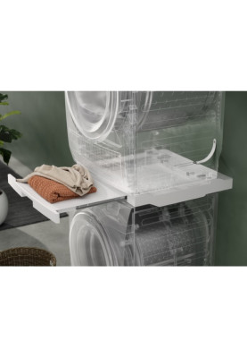 Electrolux Комплект монтажний для з'єднання пральної машини з сушильною машиною, висувна полиця, білий