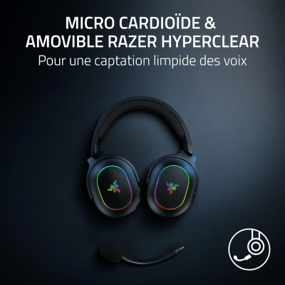 Razer Гарнітура ігрова Barracuda X Chroma, BT/WL, RGB, чорний