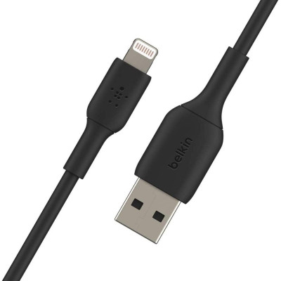 Belkin Кабель USB-A > Lightning заряджання/синхронізації 1м, 12Вт, PVC, чорний