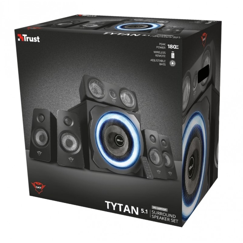 Trust Акустична система (Колонки) 5.1 GXT 658 Tytan Surround Speaker System Black