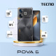 TECNO Смартфон POVA 6 (LI7) 6.78" 12/256ГБ, 2SIM, 6000мА • рік, Meteorite Grey