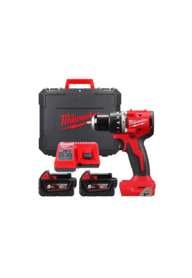 Milwaukee Шурупокрут-дриль акумуляторний M18 BLPDRC-502C 18В 2х5А·рік М12-М18 60Нм 0·1700об·хв 1.5кг