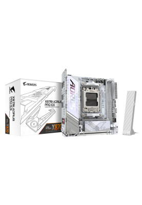 Gigabyte Материнська плата X870A AORUS PRO ICE sAM5 X870A AORUS PRO ICE 2xDDR5 M.2 Wi-Fi BT HDMI Type-C ATX
