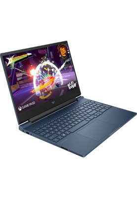 HP Ноутбук HP Victus 15-fb3021ua 15.6" FHD IPS AG, AMD R5-8645HS, 16GB, F512GB, NVD3050-6, DOS, синій