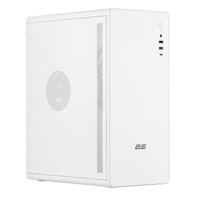 2E Корпус Credo V500W без БЖ, 1xUSB3.0, 1х USB 2.0, 1xUSB Type-C, 1x120мм, VGA 310мм, ATX, білий