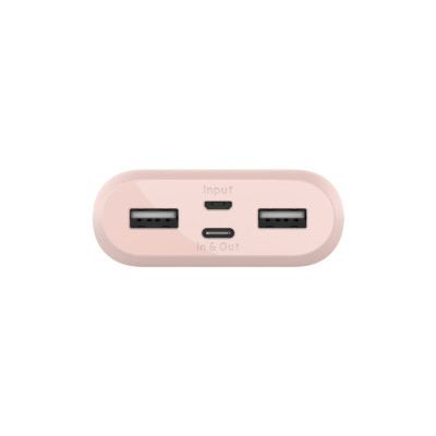 Belkin Портативний зарядний пристрій 10000mAh, 15W USB-C IN/OUT,MICROUSB IN,USB-A OUT rose gold