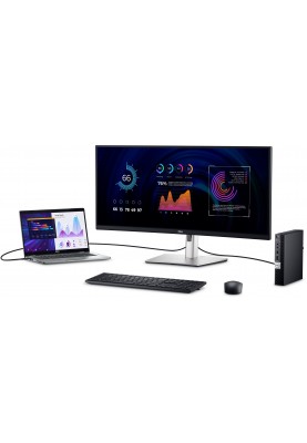 Dell Монітор 34" P3424WE HDMI, DP, USB-C, RJ-45, IPS, 3440x1440, 21:9, sRGB 99%, CURVED, HAS