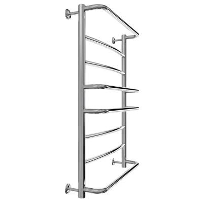 Mario Рушникосушка водяна Люкс, 800x530x500мм, комбі підключення, нерж.сталь, хром