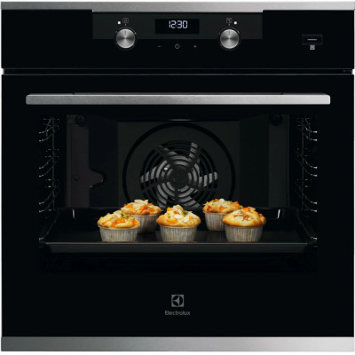 Electrolux Духовий шафа Electrolux електричний, 72л, A, пара, дисплей, конвекція, телескопічні напрямні, чорний