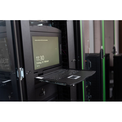 Digitus Консоль Modular 19" TFT, 8 port KVM, US keyboard, RAL 9005