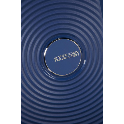 American Tourister Валіза American Tourister, Soundbox, поліпропілен, середня, 67см, 71.5/81л, TSA, 4 колеса, EXP, темно-синій
