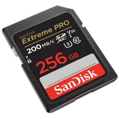 SanDisk Карта пам'яті SD 256GB C10 UHS-I U3 R200/W140MB/s Extreme Pro V30