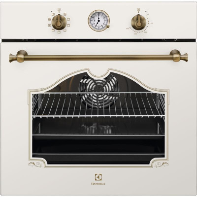 Electrolux Духова шафа електрична Rococo, 72л, A, конвекція, телескопічні напрямні, шампань