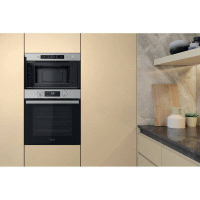 Whirlpool Мікрохвильова піч вбудована, 22л, електронне упр., 750Вт, гриль, дисплей, нерж