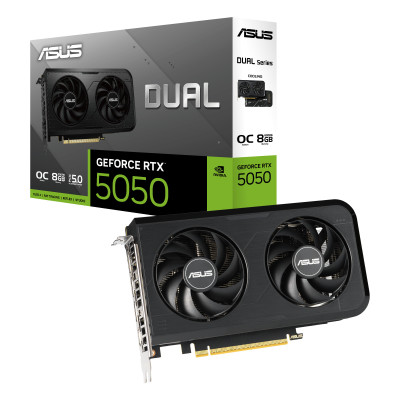 ASUS Відеокарта GeForce RTX 5050 8 GB GDDR6 OC DUAL-RTX5050-O8G